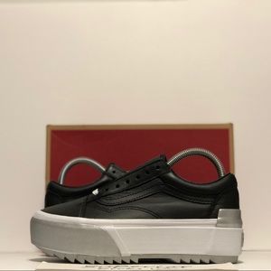 Vans Old Skool Stacked (Shiny) “Black/True White”